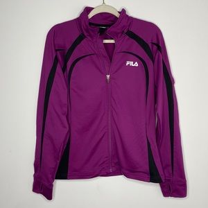 🔹 Fila sport performance XL purple zip up jacket